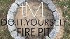 1 Hour Diy Fire Pit Build A Fire Ring With The Making Life