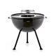 2 In 1 Fire Pit And Bbq Grill In Black Rrp £199