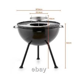 2 In 1 Fire Pit And BBQ Grill in Black RRP £199