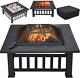 3 In 1 Fire Pits For Garden Outdoor Patio Heater Metal Square Fire Pit/ice Pit G