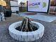 78 Cm Fire Pit Kit Smokeless Fire Place Concrete Stone Brick Bbq Heater Burner