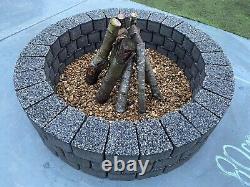 80 cm fire pit brick kit concrete fire place DIY Garden wood burner bbq heater