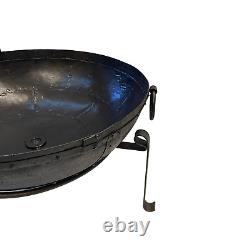 80cm Large Fire Pit BBQ Indian Fire Bowl With Stand & Grill