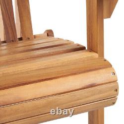 Adirondack Chair Fire Pit Chair, Acacia Hardwood Garden Furniture VonHaus