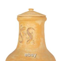 Charles Bentley Outdoor Large Terracotta Clay Chiminea Patio Heater