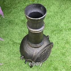 Chimenea Outdoor Heater Patio Garden Fire Pit Burner Bronze Cast Iron Chiminea