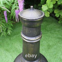 Chimenea Outdoor Heater Patio Garden Fire Pit Burner Bronze Cast Iron Chiminea