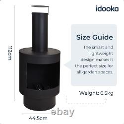 Chiminea for Garden, Outdoor Fire Pit and Patio Heater (Premium)