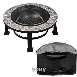 Deluxe Fire Pit, Traditional Style, with Cover Slate