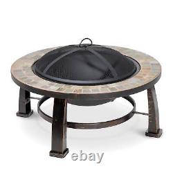 Deluxe Fire Pit, Traditional Style, with Cover Slate