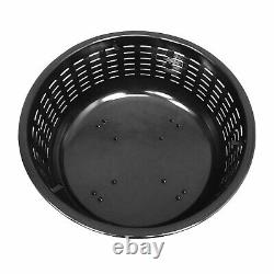 Extra Large Round Fire Pit Rattan Effect Garden Log Burner Outdoor Heater Metal