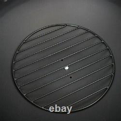 Extra Large Round Fire Pit Rattan Effect Garden Log Burner Outdoor Heater Metal