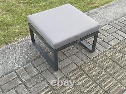 Fimous Aluminium Outdoor Garden Furniture Gas Fire Pit Sofa Dining Table Set