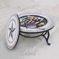 Fire Pit & BBQ Beacon Star Coffee Table With Weather Cover Included