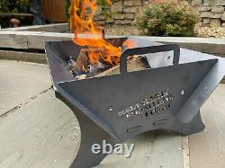 Fire Pit Bbq Log Burner Outdoor Seating Fire Show Display Floor Camping Large