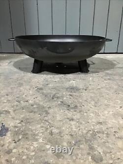 Fire Pit Circular Black Industrial Metal