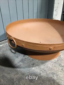 Fire Pit Circular Metal With Metal Stand 29cm