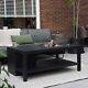 Fire Pit Coffee Table Large Garden Black Outdoor Heater Tabletop Fireplace Stove