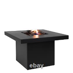 Fire Pit Coffee Table Outdoor Heater Gas Garden Fireplace Square Pedestal Stove