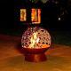 Fire Pit Garden Heater Bowl Outdoor Bronze Round Log Burner Bbq Patio Rusty