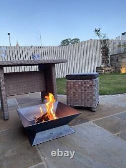 Fire Pit Outdoor Garden With Mesh Grill