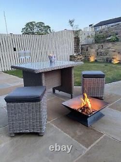 Fire Pit Outdoor Garden With Mesh Grill