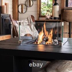 Fire Pit Outdoor Table Gass Heater Garden Coffee Table Fireplace Patio Stove