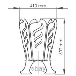 Fire Pit Steel Outdoor/Garden Patio Heating, 41 x 60cm,'Spark', European-Made