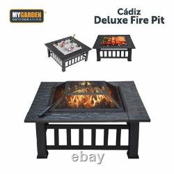 Firepit BBQ Grill Garden Patio Heater Stove Fire Pit Brazier Barbecue Ice Bucket