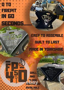 Free Postage Fire pit Garden Firepit BBQ Fathers Day Camping Outdoor Gift ideas