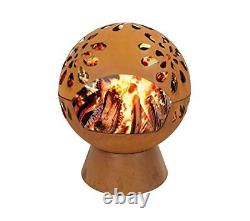 GardenCo Globe Fire Pit Large 60cm Outdoor Round Firepit for Garden and Pat