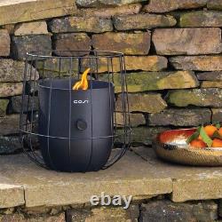 Garden Fire Pit Outdoor Heater Black Gas Table Lantern Portable Camping Stove