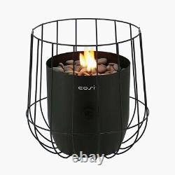 Garden Fire Pit Outdoor Heater Black Gas Table Lantern Portable Camping Stove