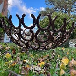 Handmade Horseshoe Fire Pit 100cm Diameter