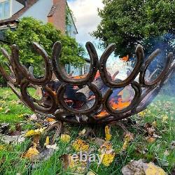 Handmade Horseshoe Fire Pit 100cm Diameter