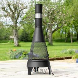 Harrier Chiminea Fire Pits 3 Styles/Sizes Luxury Outdoor Log Wood Burners