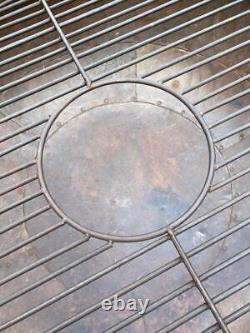 Iron Indian Kadai Fire Pit Bowl 100cm Diameter with Stand & BBQ Cooking Grill