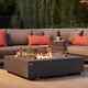 Kettler Kalos Universal Fire Pit Coffee Table 105cm, Glass Surround Brand New