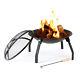 Livivo Steel Fire Pit Folding Garden Patio Camping Heater Burner Bbq Log Burner