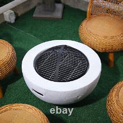 Large Garden Patio BBQ Fire Pit Grill Bowl Stove Brazier Outdoor Firepit Heater