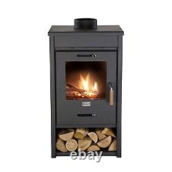 Large Outdoor Heater Indoor Wood Stove Garden Black Metal Fire Lantern For Patio