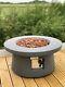 Modern Fire Pit Table Concrete Regulator, Hose & Cover! Electronic Ignition