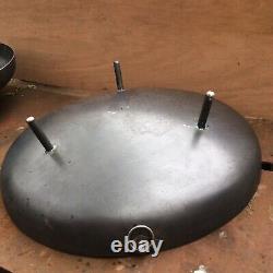 One New Carbon Steel Fire Pit Bowl Heavy Gauge And Hand Built In England