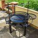 Outdoor Charcoal Bbq Fire Pit Round Garden Barbecue Grill And Rotisserie Cooker