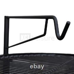 Outdoor Charcoal Bbq Grill With Rotisserie Barbecue Hot Spit Roast Fire Pit Bowl