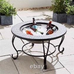 Outdoor Fire Pit 4-in-1 Table BBQ, Ice Pit, Fire Pit, Table