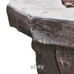 Outdoor Garden Low Gas Fire Pit Table Heater, Lava Rocks & Cover