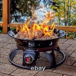 Outland Portable Propane Camp Fire-pit Garden Heater Stainless Steel