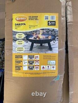 Quality Steel Fire Pit (Gardeco) UNUSED (bought for £170 two years ago)