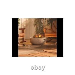 Round MgO Outdoor Fire Pit Rust Resistant Garden Furniture